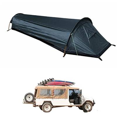Ziurmut Ultraleichtes Biwakzelt, Biwaksack zum Schlafen, Wasserdichtes, kompaktes Schlafsack-Überzugsset für Überleben im Freien, Wandern, Reisen von Ziurmut