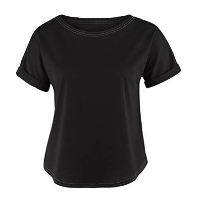 Zumba Fitness Damen Crop Lock and Boxy Top It, Sew Black, L von Zumba Fitness