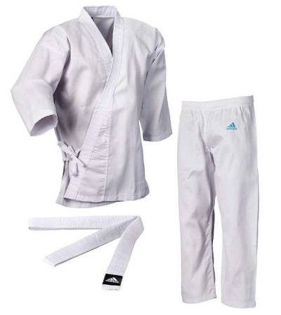adidas Performance Karateanzug Basic weiß mit Jacke, Hose und Gürtel für Einsteiger von adidas Performance