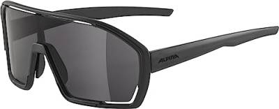 ALPINA BONFIRE - Beschlagfreie, Vielseitig Einsetzbare Sport- & Fahrradbrille Mit 100% UV-Schutz Für Erwachsene, all black matt, One Size von ALPINA