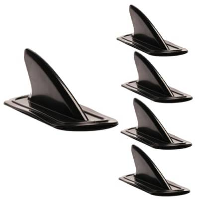 asdfs Schwarze PVC-Surfbrett-Seitenflossen Surfflosse für Aufblasbares Paddle-Board Surf Water Wave Fin SUP-Zubehör von asdfs