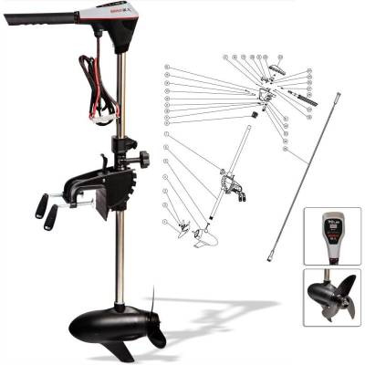 RHINO BLX70 Elektroaußenboard-Motor 2000kg 12V