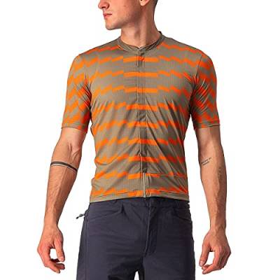 CASTELLI Men's Unltd Dirt Jersey Sweatshirt, Olivengrün/Orangenrost, M von CASTELLI