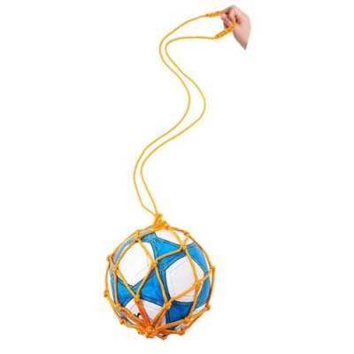 coserori Gelbe Fußball-Netztasche, Netztasche für Fußballtraining, Tragbare Balltasche (Ohne Fußball) von coserori