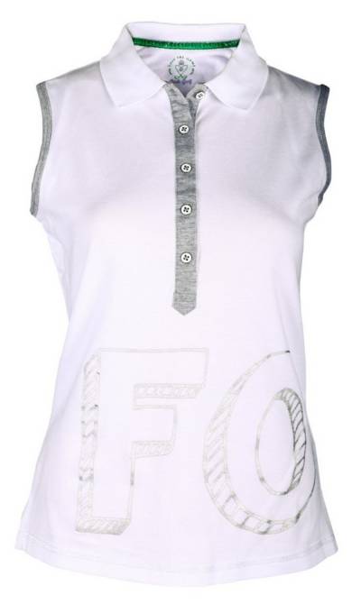 girls golf Poloshirt Girls Golf Polo sleeveless fore Weiß Damen L von girls golf