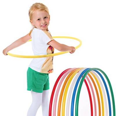 HOOPOMANIA Kinder Hula Hoop Reifen einfarbig [Ø60cm - gelb] Hula Hoop Kinder ab 3 Jahre von hoopomania