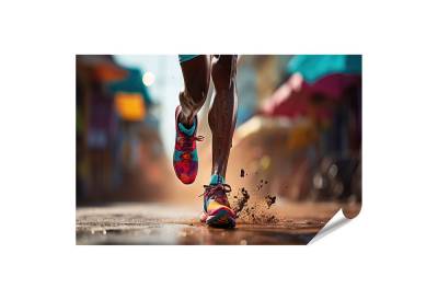 islandburner Poster Sport Läufer Joggen im Nahaufnahme Bilder von islandburner
