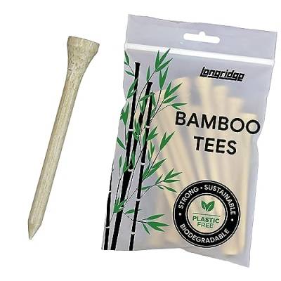 Longridge Bamboo Tees 69mm Natural (100 Pcs) von Longridge