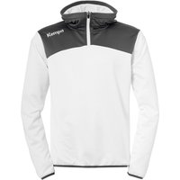 Kempa Emotion 2.0 1/4-Zip Hoodie weiß/anthrazit XXL von kempa