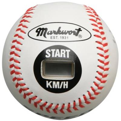 Markwort Speed ??Sensor Kilometer White Cover 9-Zoll-Baseball von markwort
