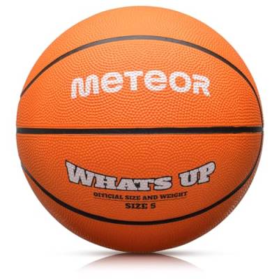 meteor Whats UP Kinder Basketball Größe #1#3#4#5#6#7 ideal auf die Jugend Kinderhände von 4-8 Jährigen abgestimmt idealer Basketball für Ausbildung weicher Mini Basketball von meteor