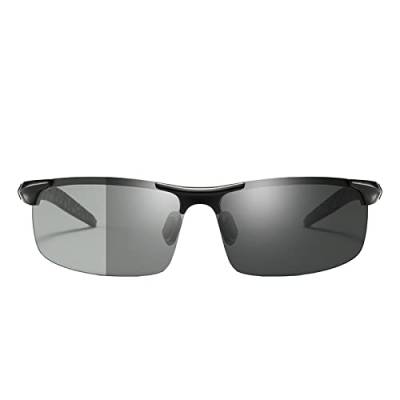 mumisuto Polarisierte Sport-Sonnenbrille Für Herren, Hochklare Sonnenbrillen Mit Farbwechsel, Brillen Zum Angeln, Golfbrillen, Für Fahrten Und Tag-Nacht-Zyklen von mumisuto