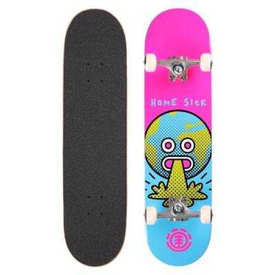 Element | Home Sick - 8" | Skateboard Komplettboard | 7-lagiges Ahornholz Deck, Urethan-Rollen, Skatedeluxe Griptape, ABEC 5 Kugellager | Skateboards für Kinder and Erwachsene von skatedeluxe
