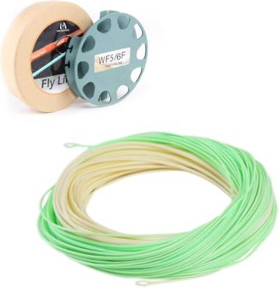 Sprinton Maximumcatch Spey/Switch Schwimmende Fliegenschnur WF3/4/5/6/7/8/9/10/11F, 27,5-30,5m lang, mit 2 Schlaufen Spezielles Design für Fliegenfischen Schnur (Real Switch, WF5/6F) von sprinton