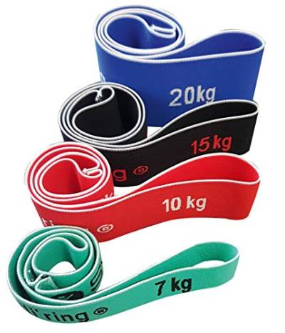 Sveltus Elasti'ring Set mit 4 elastischen Bändern, Unisex, Erwachsene, Mehrfarbig von sveltus