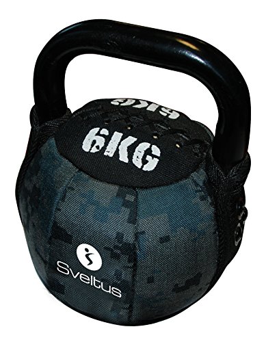 Sveltus Soft Kettlebell 6 Kg schwarz Krafttraining Muskeltraining Gewichte von sveltus