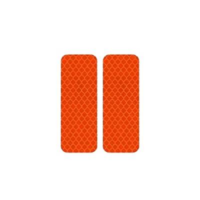 10 Stück Sicherheitsreflektierende Aufkleber Warnung Reflexband Aufkleber Nachtsichtbarkeit Reflektoren Reflexstreifen Band Band - Orange von tooloflife