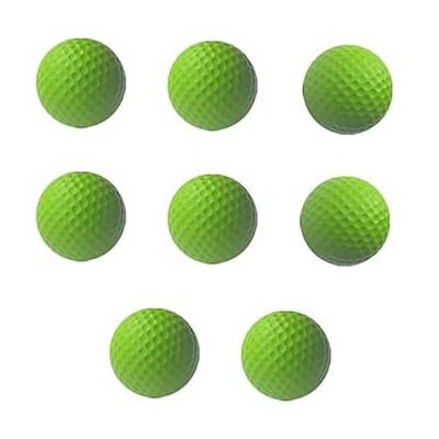 tooloflife 4 Paare Grün, Schaumstoff-Golfbälle, elastische, weiche Trainingshilfen, große Übungsschaumbälle für Schwung, für drinnen und draußen von tooloflife