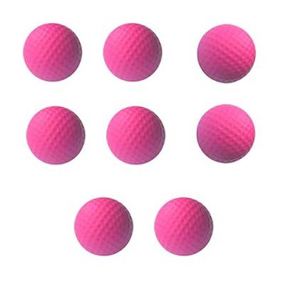 tooloflife 4 Paare Rosa, Schaumstoff-Golfbälle, elastische, weiche Trainingshilfen, große Übungsschaumbälle für Schwung, für drinnen und draußen von tooloflife