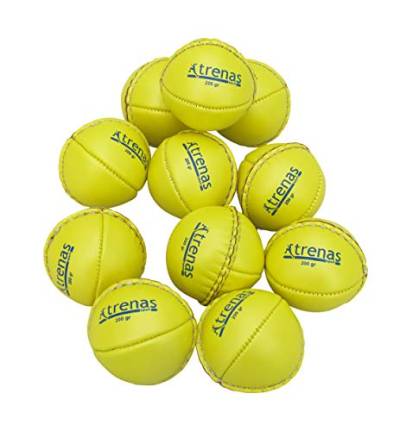 trenas 10 Stück Wurfball aus Leder - 200 Gramm - Für Wettkampf und Training von trenas