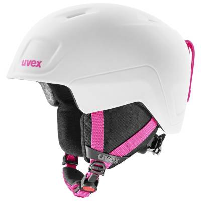 uvex Heyya Pro Kinder Skihelm (54-58 cm, 70 white/pink matt) von uvex