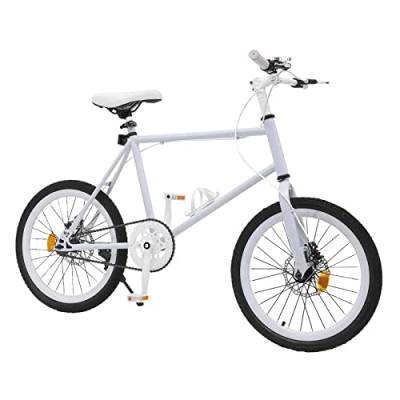 vinnyooc 20 Zoll Fahrräder für Kinder, Fahrrad, Jugendrad, Stadtfahrrad, Freestyle-Fahrrad, Kinderfahrrad, Mountainbike, Kinder, für Mädchen und Jungen, Weiß von vinnyooc