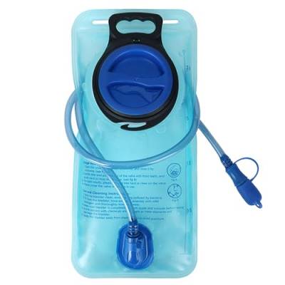 Auslaufsichere Trinkblase, 1,5/2 Liter, BPA-freie Wasseraufbewahrungstasche, Trinkrucksack-Ersatz, Sport-Reise-Reservoir, geeignet für Outdoor-Wandern, Laufen, Radfahren (Blau, 1,5 l) von willceal