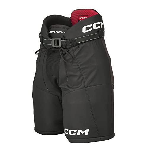 CCM Next Eishockey Hose für Herren, Youth (Schwarz, Größe: S) von CCM