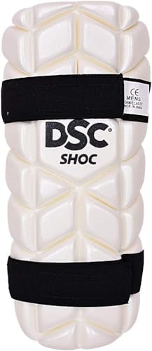 DSC Intense Shoc Cricket Arm Guard | White | Size: Boys | Forearm Protector von DSC