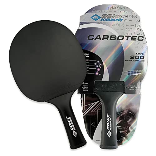 Donic-Schildkröt Tischtennisschläger Carbon CarboTec 900, Schwarz, One-Piece Konstruktion von Schildkröt