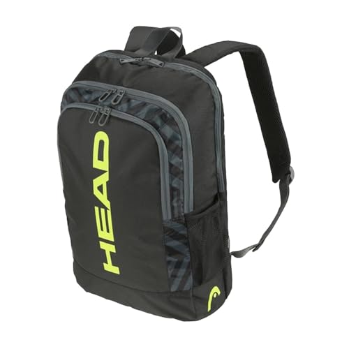 HEAD Base Backpack Tennisrucksack, schwarz/gelb, 17L von HEAD