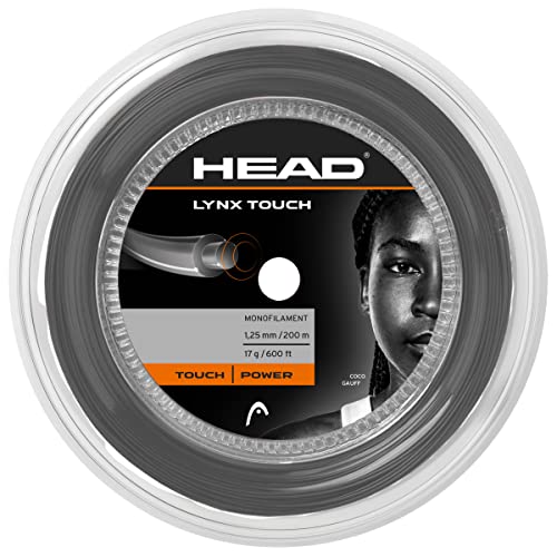 HEAD Unisex – Erwachsene Lynx Touch Reel Tennis Saite, transparent schwarz, 17 EU von HEAD