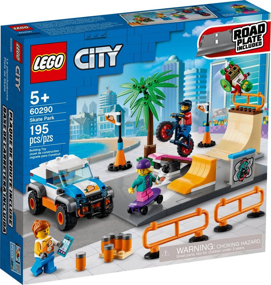 LEGO® Konstruktionsspielsteine LEGO® City 60290 Skate Park, (195 St) von LEGO®