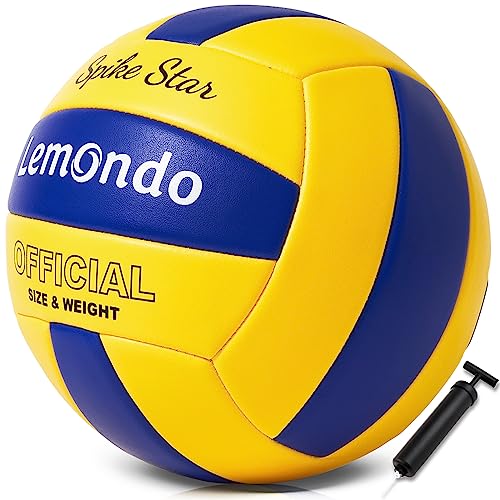 lemondo Volleyball PU weich offizielle Größe 5 wasserdicht Beachvolleyball Sandsport Sommergeschenk Ball für Indoor Outdoor von lemondo