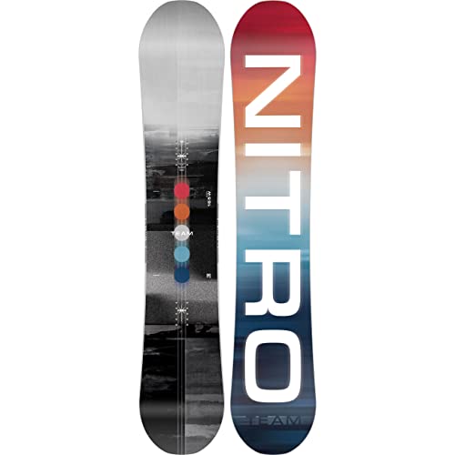 Nitro Snowboards Herren Team Wide BRD ´23, Freestyleboard, Directional Twin, Trüe Camber, All-Terrain, Wide, für große Füße von Nitro