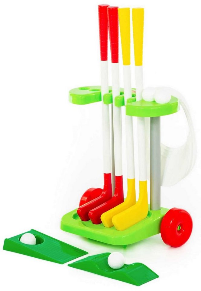 Polesie Minigolf-Set Golf-Set 14-tlg mit Golfschläger Golfbälle Kinder Spielzeug Kunststoff, (Set, 14-tlg) von Polesie