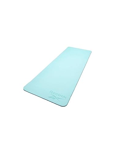 Reebok Unisex Doppelseitige Yogamatte, Blau, 6mm von Reebok