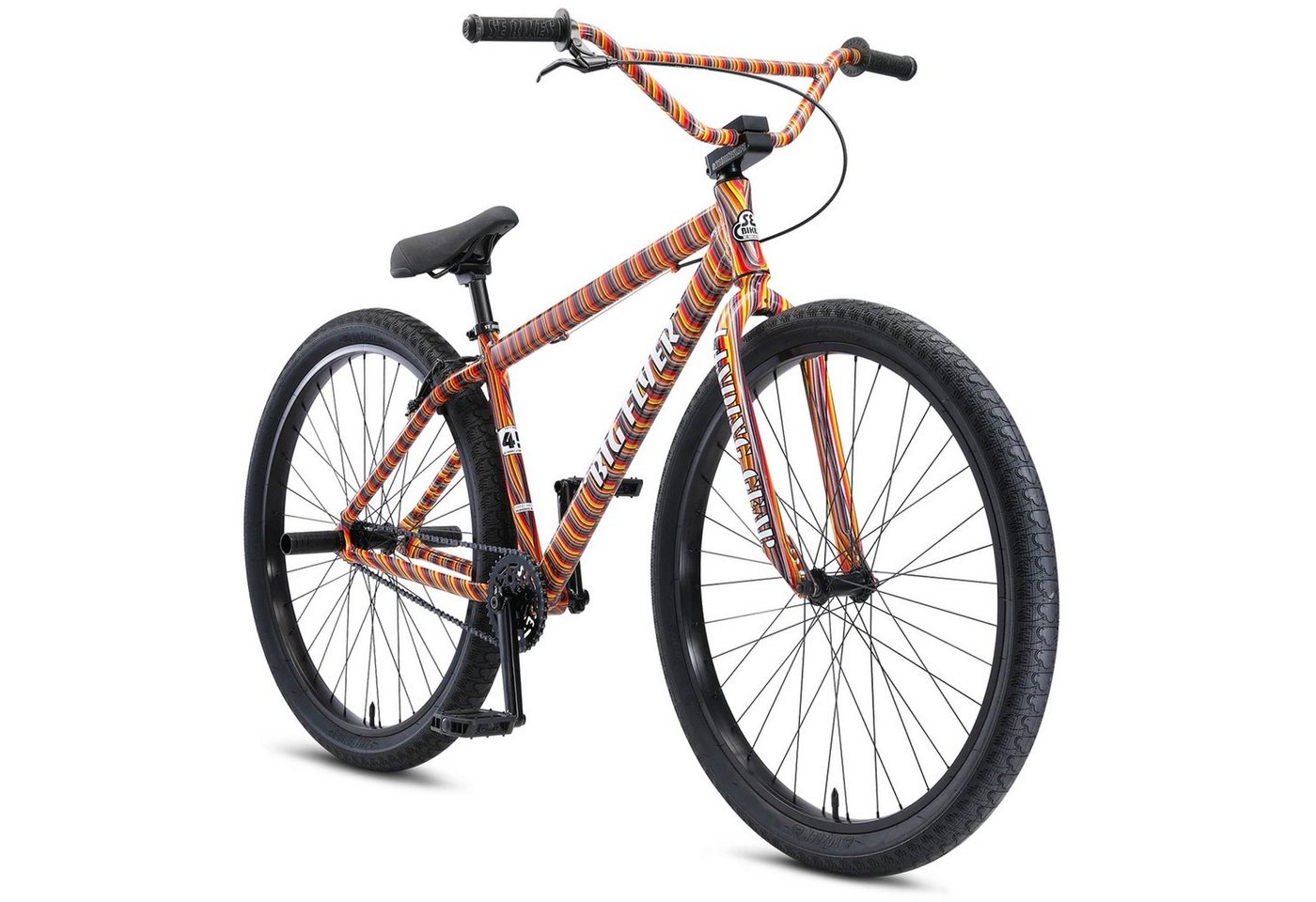 SE Bikes Mountainbike Big Flyer HD, 1 Gang, ohne Schaltung, Wheelie Bike Fahrrad Erwachsene Jugendliche ab 165cm BMX Rad Stuntbike von SE Bikes