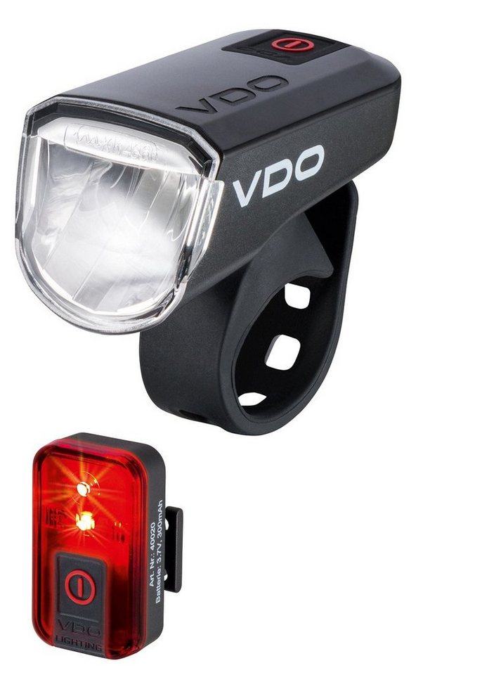 SIGMA SPORT Fahrradbeleuchtung VDO Fahrradlampe ECO LIGHT M30 Set mit Front- und Rückleuchte von SIGMA SPORT