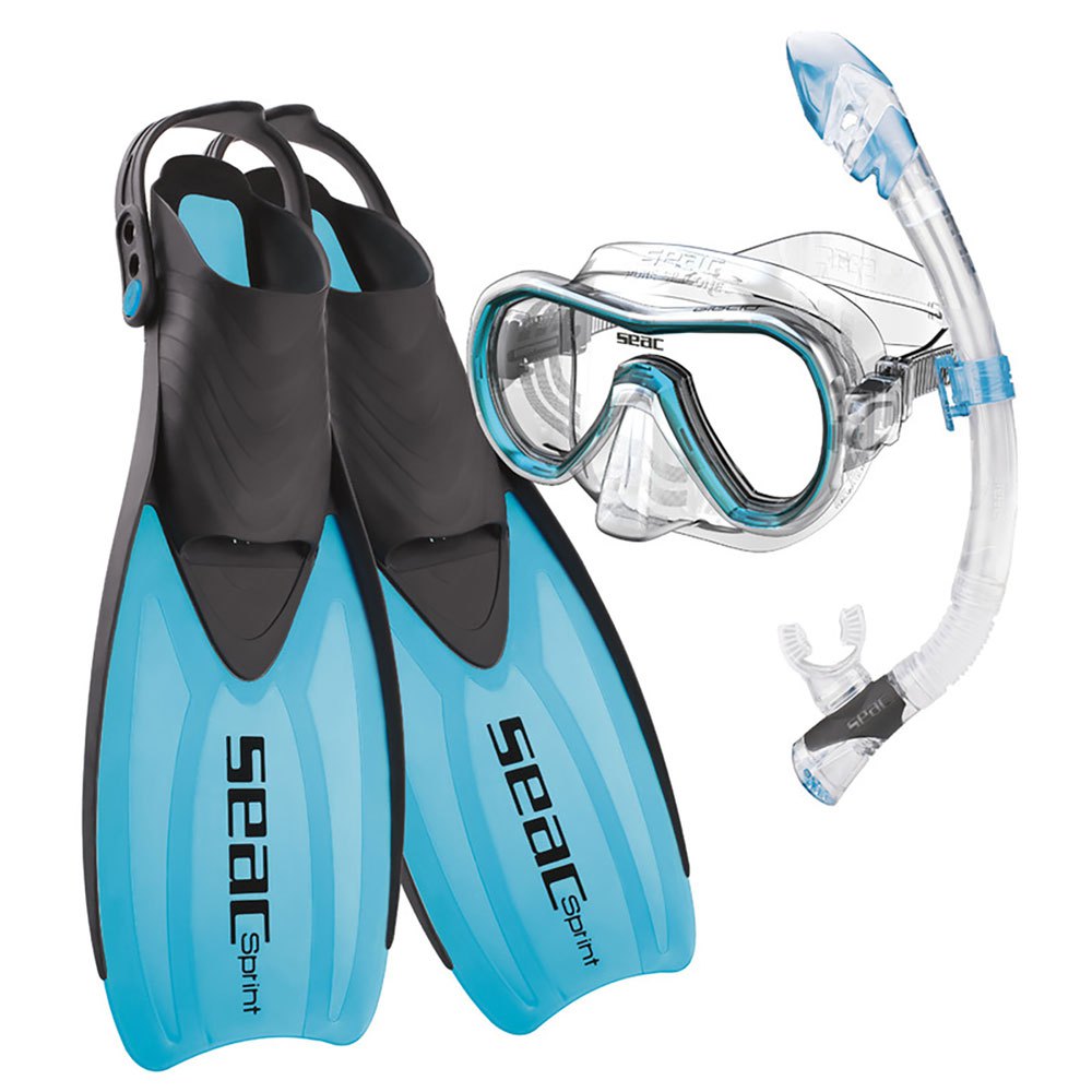 Seacsub Tris Sprint Dry Snorkeling Set Blau EU 42-44 von Seacsub