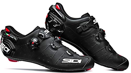 SIDI Schuhe Wire 2 Matt Carbon, Fahrradschuhe für Herren, Schwarz matt, 43 von Sidi