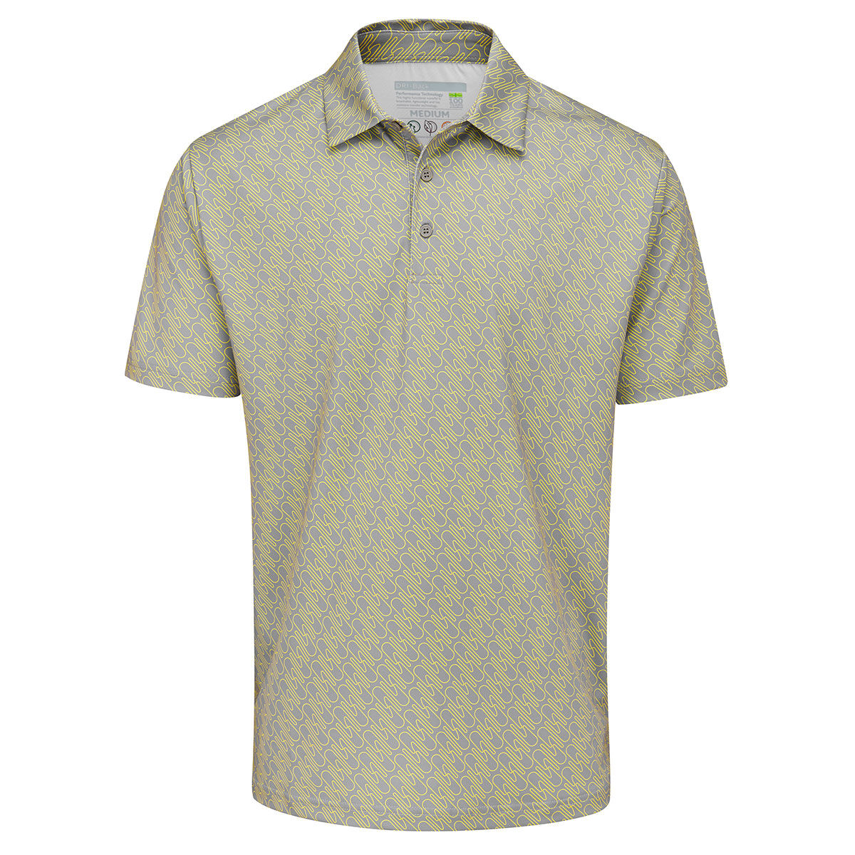 Stuburt Men's Falcon Golf Polo Shirt, Mens, Ash, Medium | American Golf von Stuburt