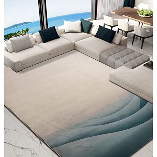 ZURBAQD Teppich, moderner minimalistischer Teppich, Dicker, zotteliger Teppich, langlebig, superweich, für Wohnzimmer, Wohnzimmer, Schlafzimmer (1,7 m x 2,6 m) Warm as Ever von ZURBAQD