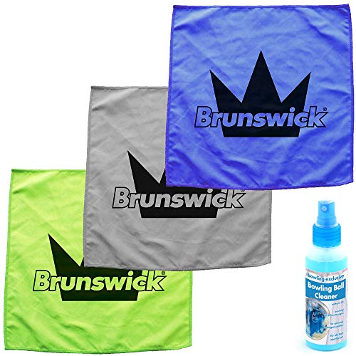 bowling-exclusive Brunswick Micro-Suede Towel inkl Ball Cleaner (grün) von bowling-exclusive