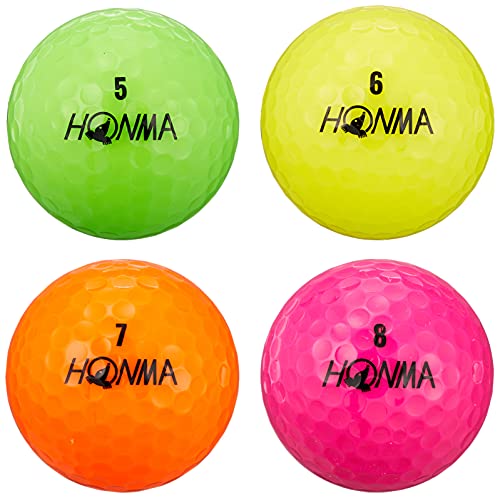 Honma Golf D1 Ball, hohe Zahl, mehrfarbig von 本間ゴルフ