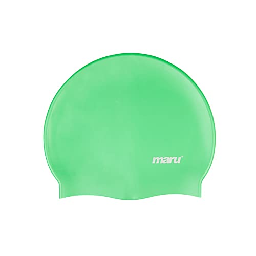 Maru erwachsenen silikon badekappe kräftige farben - Grün, Einheitsgröße von maru
