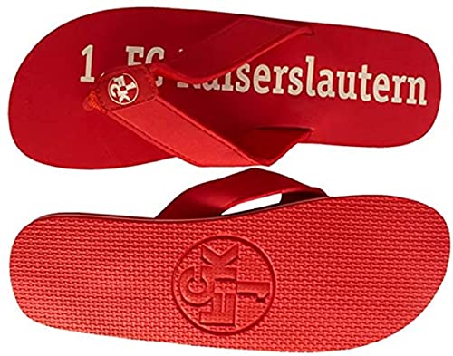 1. FC Kaiserslautern Badeschuhe, Badelatschen, Badeschlappen, Flip Flop FCK- Plus gratis Lesezeichen I Love Kaiserslautern (36/37) von 1. FC Kaiserslautern