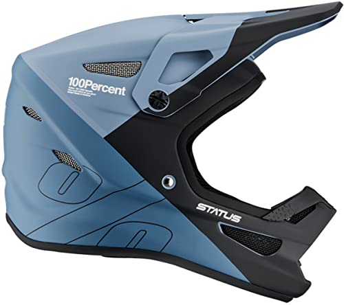 100% CASCOS Unisex-Erwachsene Status Helmet Drop/Steel Blue-M Helme, blau, Estándar von 100%