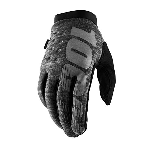 100% GUANTES Unisex Brisker Gloves Heather Grey-L Handschuhe, Grau meliert (grau), L von 100%