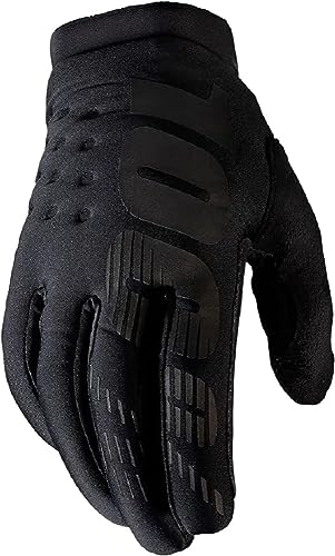 100% GUANTES Unisex Brisker Gloves M Handschuhe, schwarz (schwarz), M von 100%